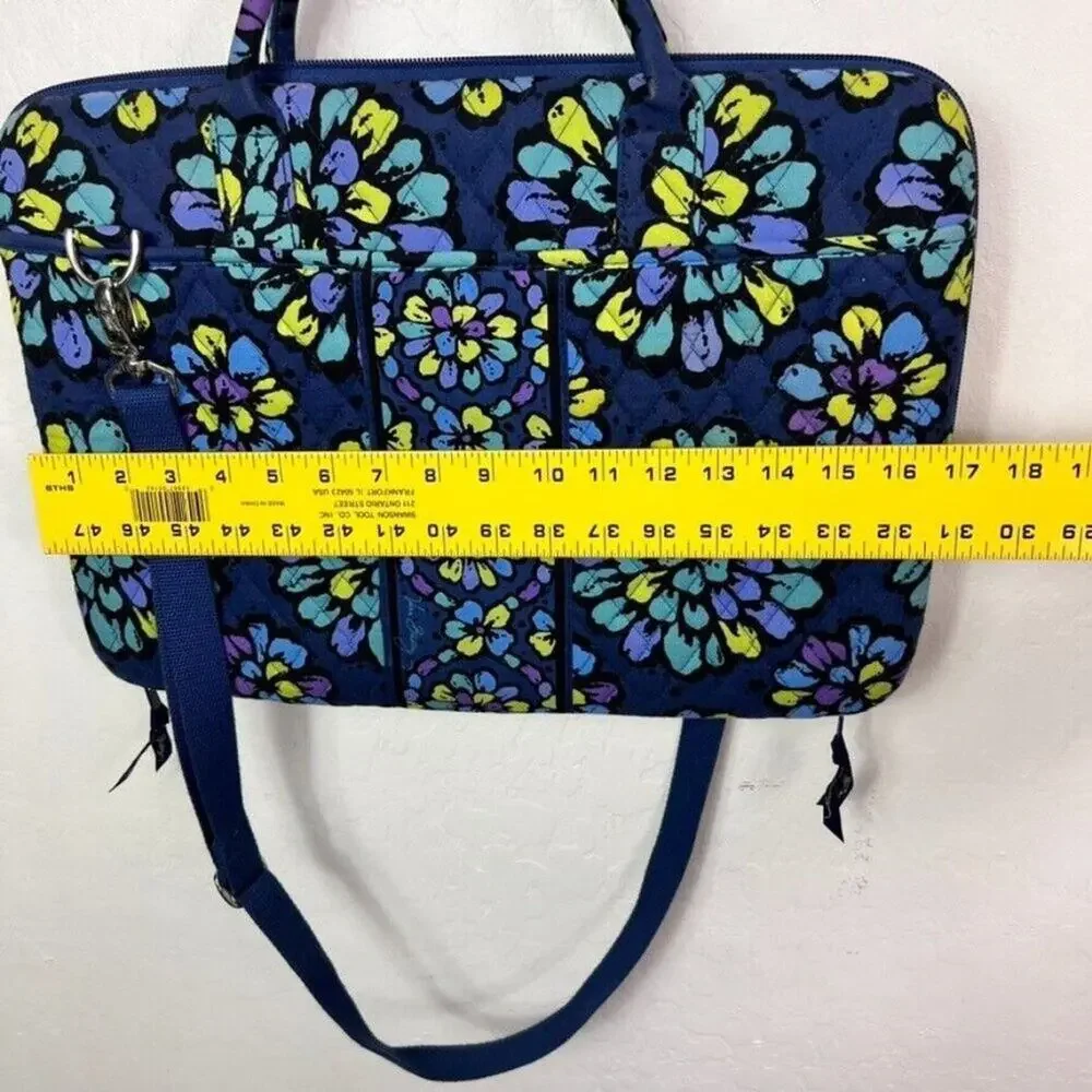 Vera Bradley Bag Case Hard Shell Laptop Workstation Crossbody Floral Quilted